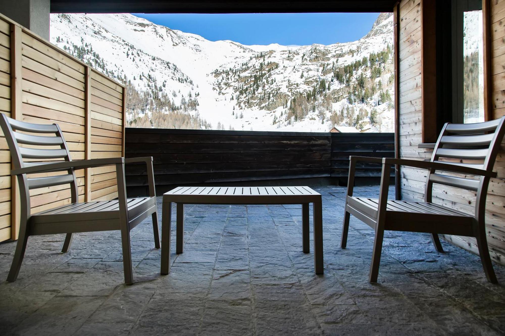 Blu Hotel Senales Zirm-Cristal Maso Corto Bilik gambar